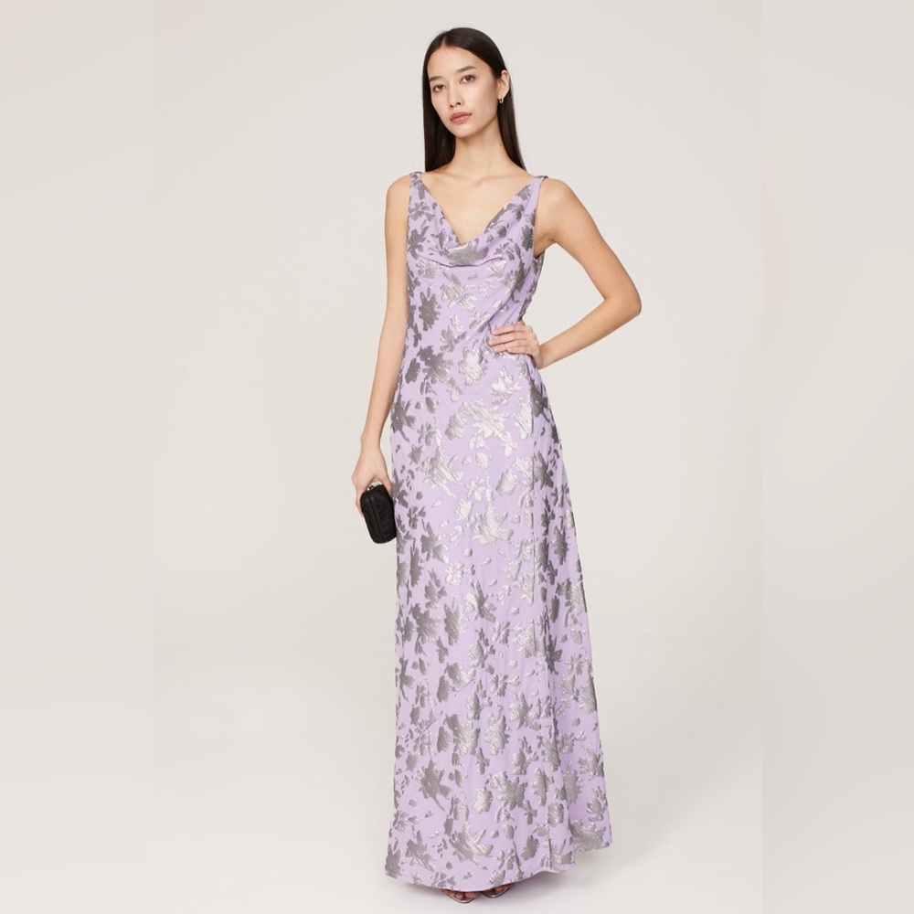 Donna Karan Lavender Long Sleeve Dress